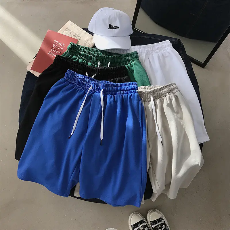 Men Blue Drawstring Shorts Mid Length Casual Wear - Image 8