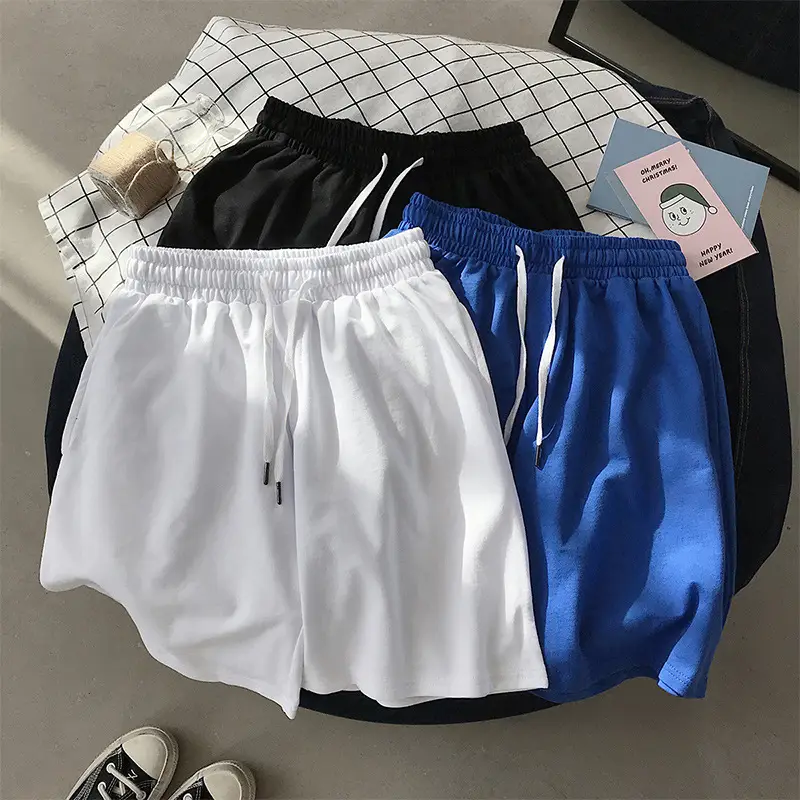 Men Blue Drawstring Shorts Mid Length Casual Wear - Image 9