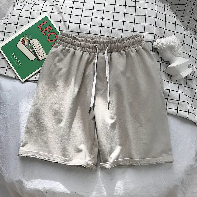 Men Blue Drawstring Shorts Mid Length Casual Wear - Image 2