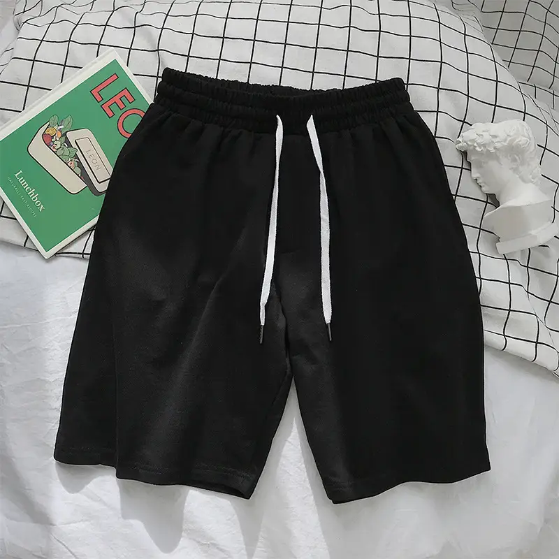 Men Blue Drawstring Shorts Mid Length Casual Wear - Image 4
