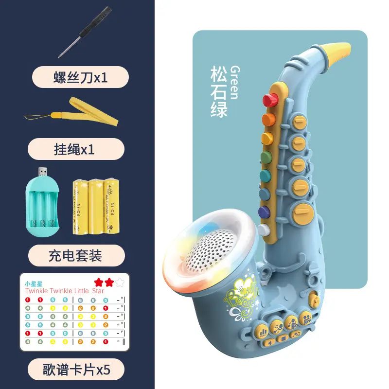 Electric Wind Instrument Saxophone for Kids Music Toy - Image 8