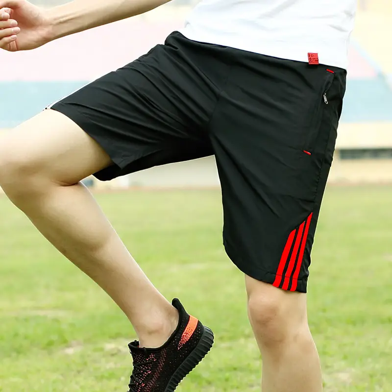 Men's Black 5-Point Elastic Shorts Running Fitness - Image 2