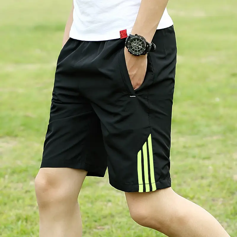 Men's Black 5-Point Elastic Shorts Running Fitness - Image 3