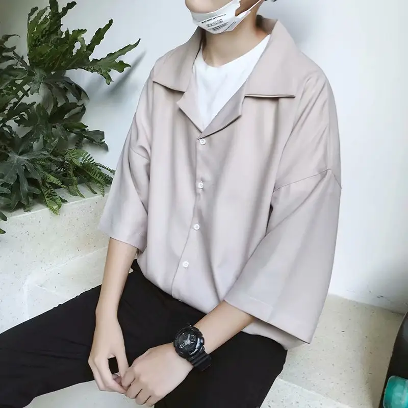 Men's Black Seven Point Sleeve Shirt & Pants Set - Image 7