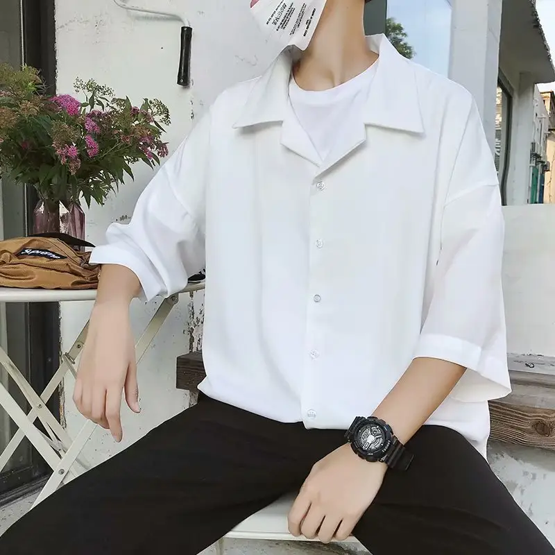 Men's Black Seven Point Sleeve Shirt & Pants Set - Image 3