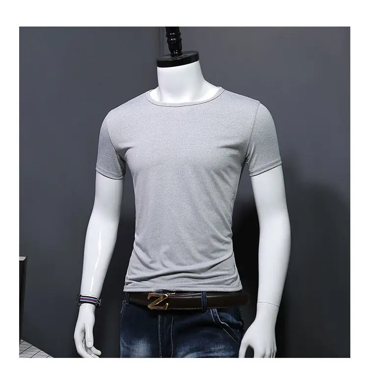 Men Maroon Slim Fit T-Shirt Short Sleeve — feature 11