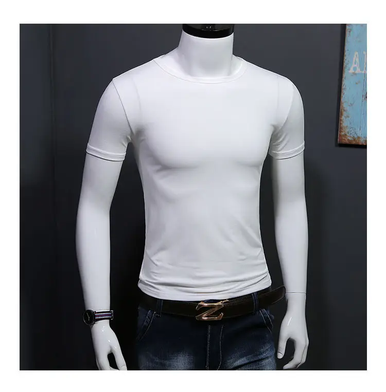 Men Maroon Slim Fit T-Shirt Short Sleeve — feature 12