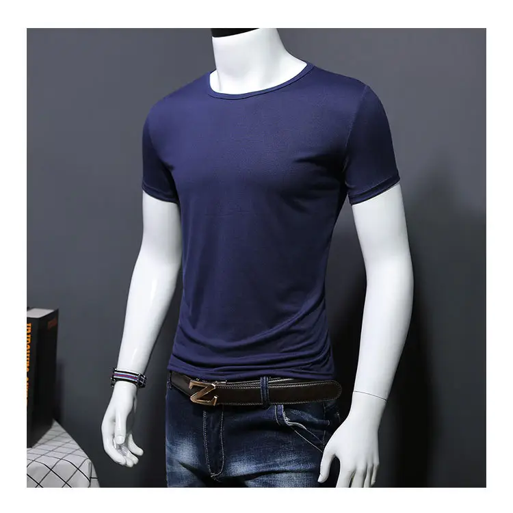 Men Maroon Slim Fit T-Shirt Short Sleeve — feature 14