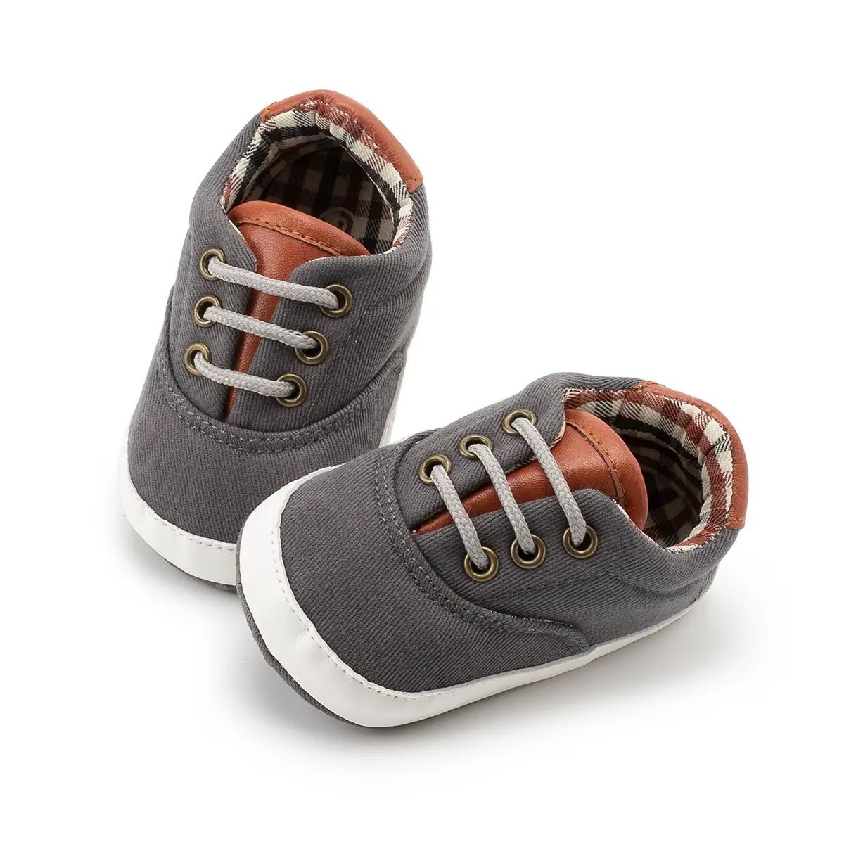 Grey Canvas Baby Shoes for 0-12 Months — feature 13