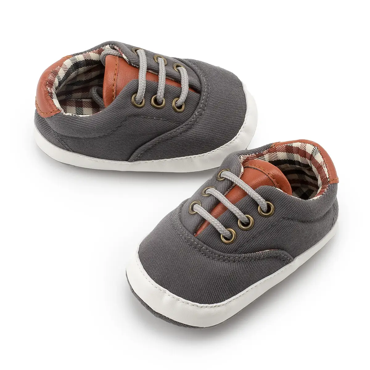 Grey Canvas Baby Shoes for 0-12 Months — feature 14