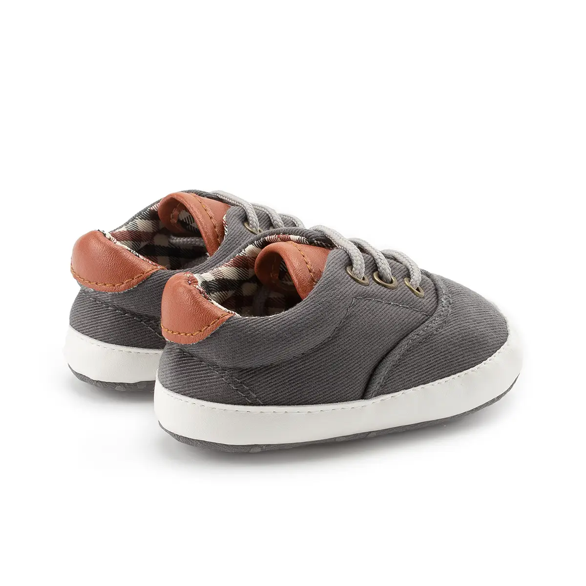 Grey Canvas Baby Shoes for 0-12 Months — feature 16