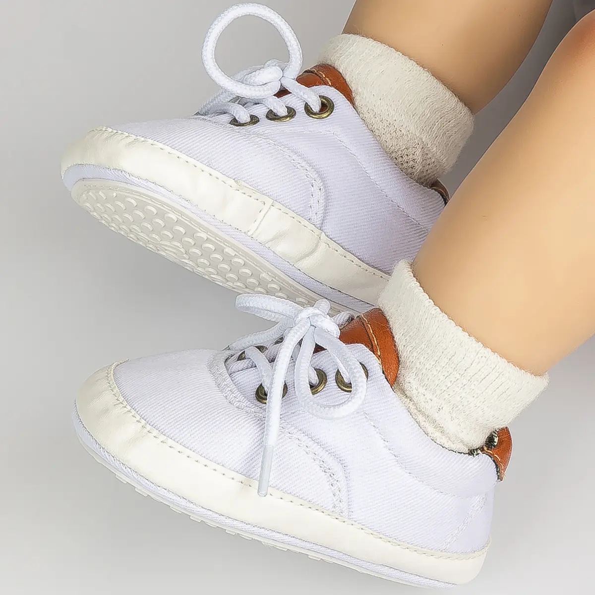 Grey Canvas Baby Shoes for 0-12 Months — feature 29