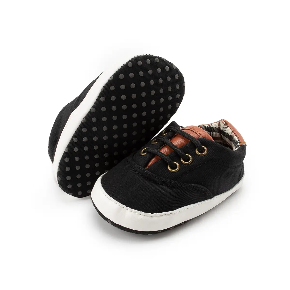 Grey Canvas Baby Shoes for 0-12 Months — feature 9
