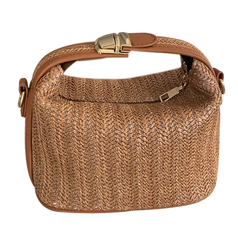Women's Knitted Beige Shoulder Bag 2026 - Image 7