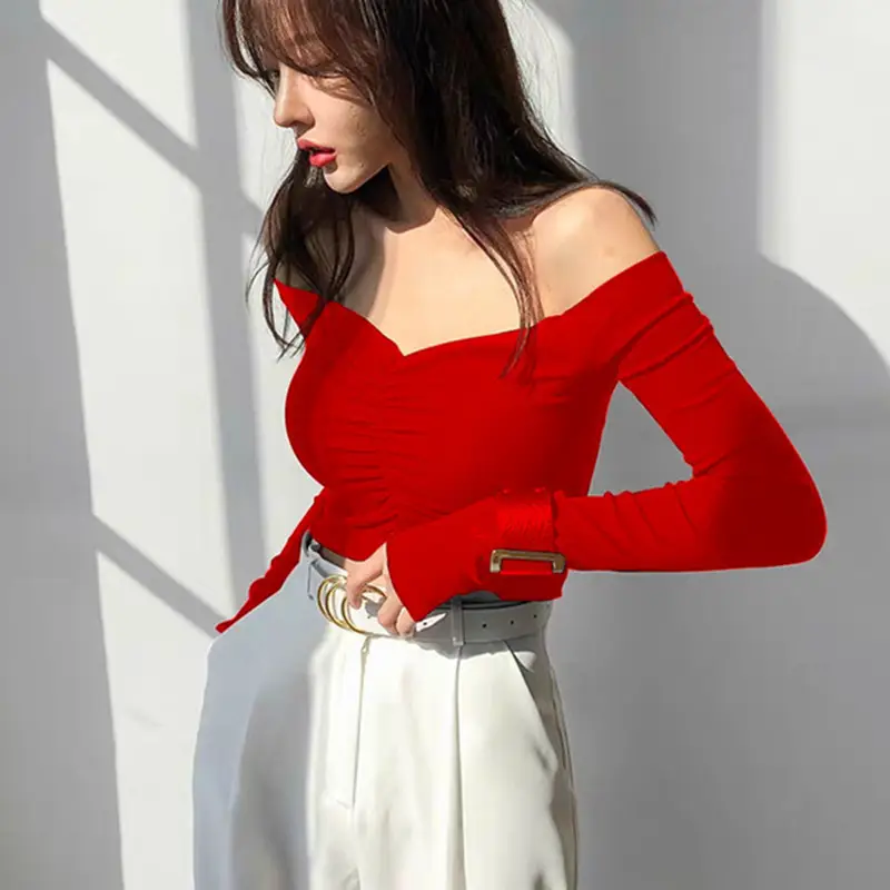 long sleeve red
