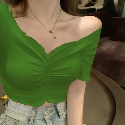 avocado green short sleeve