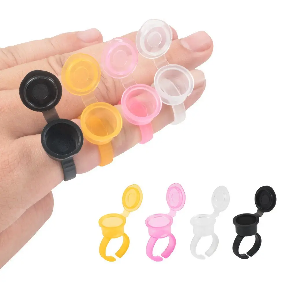 Semi-permanent tattoo ring cup 100 pcs — feature 1