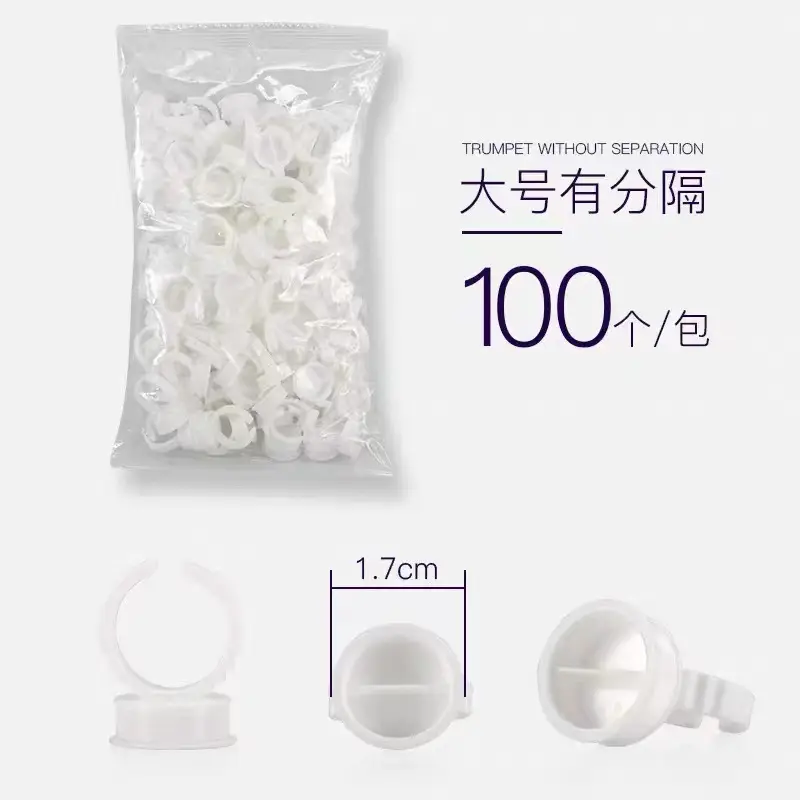 Semi-permanent tattoo ring cup 100 pcs
