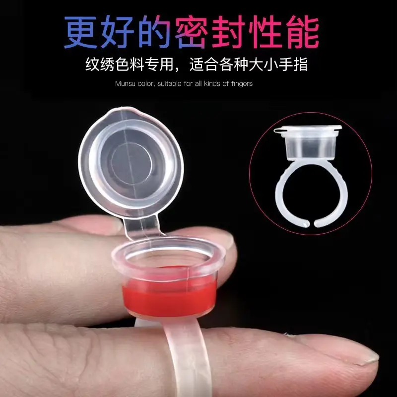 Semi-permanent tattoo ring cup 100 pcs