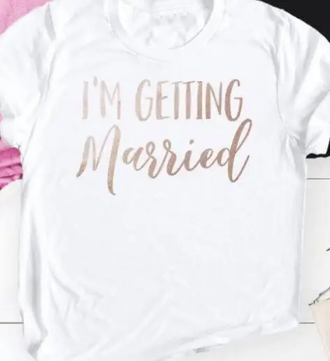 Foreign Trade T-Shirt We're Getting Married - Image 3