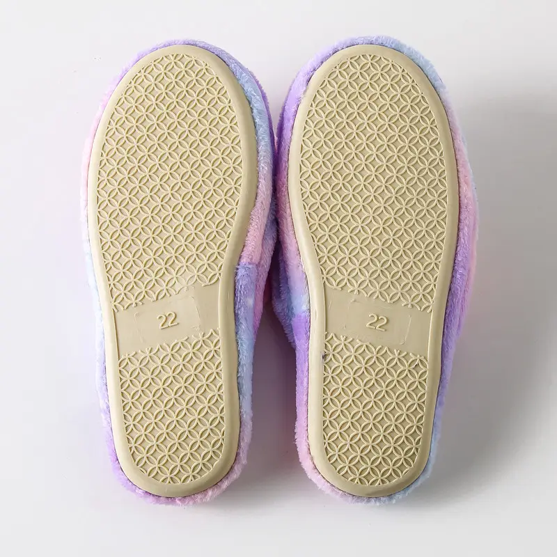 Flannel Cartoon Unicorn Home Baby Shoes Large Children Non-slip Cotton Slippers Indoor Autumn and Winter
