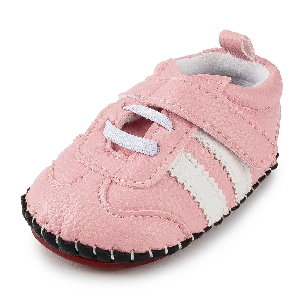 0-1 years old striped toddler shoes rubber sole wear-resistant non-slip shoes spring and autumn baby shoes - Image 5