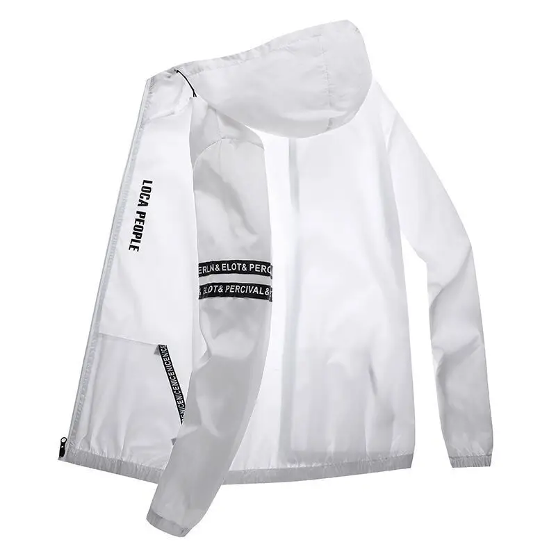 Men's Neon Hooded Sun Protection Jacket