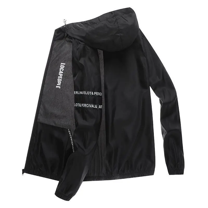 Men's Neon Hooded Sun Protection Jacket
