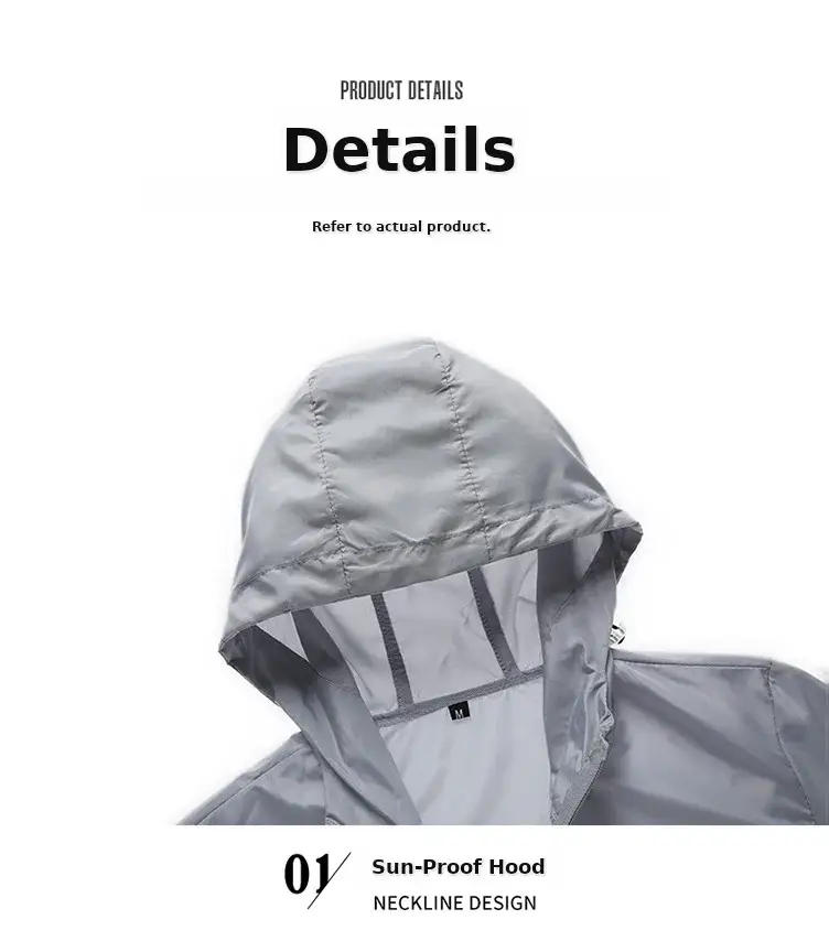 Men's Neon Hooded Sun Protection Jacket — feature 11