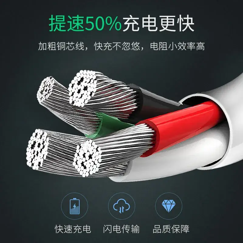 Fast Charging USB-C to USB-A Cable 1m 2m Plus - Image 6