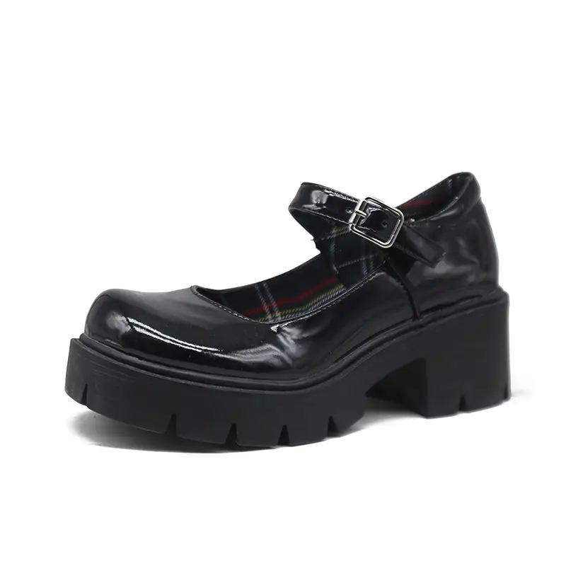 Mary Jane small leather shoes 2024 new thick-soled British style women's shoes spring and autumn versatile with skirt high heel shoes - Image 11
