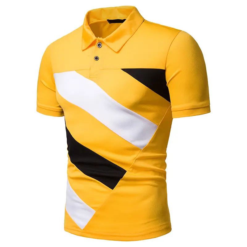 Men's Red Graphic Polo Shirt Short Sleeve Collar — feature 11
