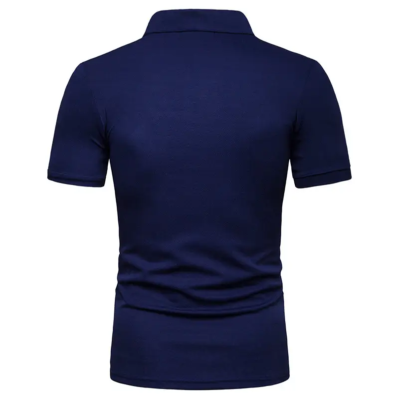 Men's Red Graphic Polo Shirt Short Sleeve Collar — feature 9