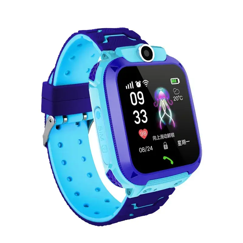 Blue Smart Watch with 4G & Bluetooth Features