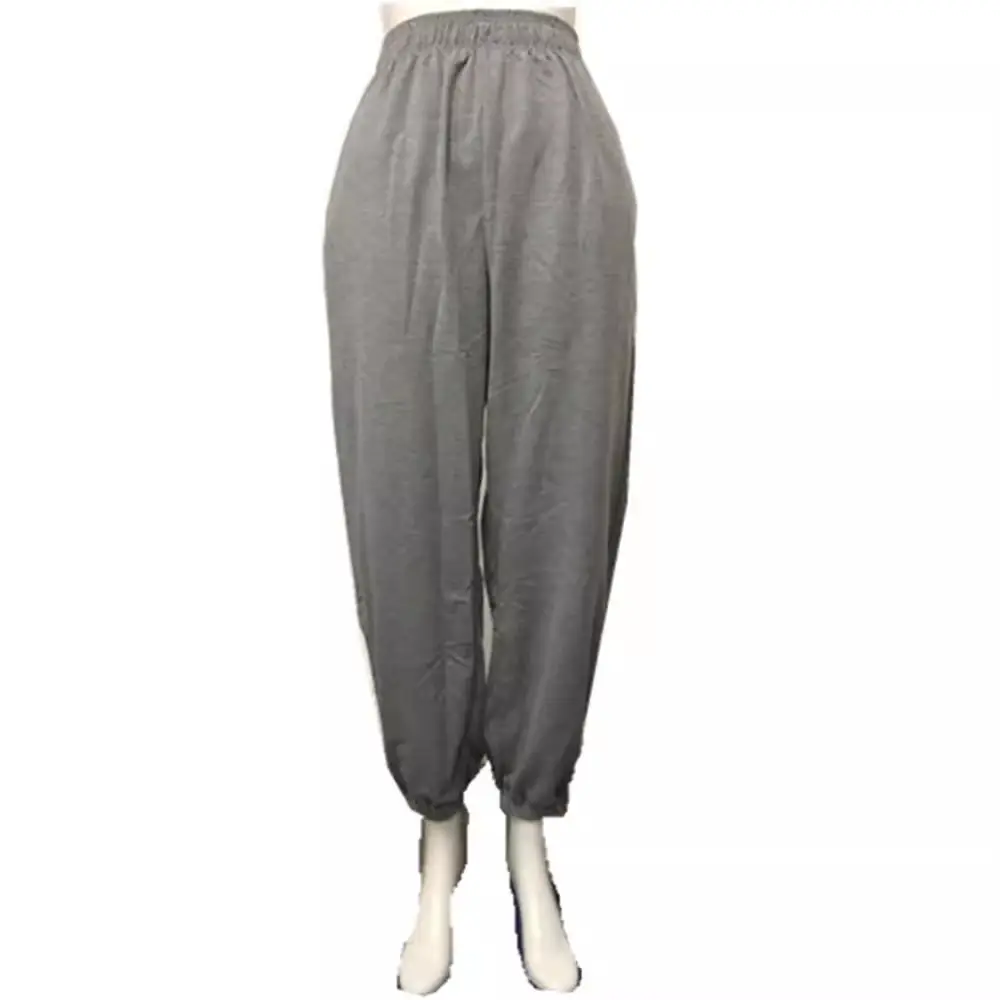 Women Cross Body Sweater Pants Set White Grey Casual