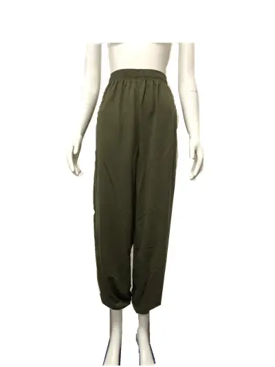 Women Cross Body Sweater Pants Set White Grey Casual