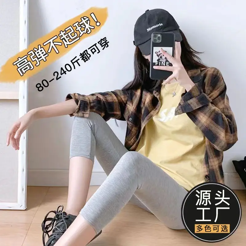 Pure Slim Fit Leg Pants High Stretch Casual Women's Modal - Image 17