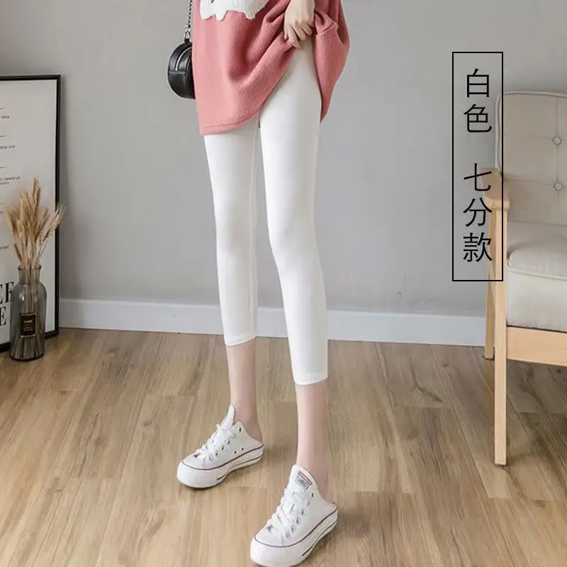 Pure Slim Fit Leg Pants High Stretch Casual Women's Modal - Image 10