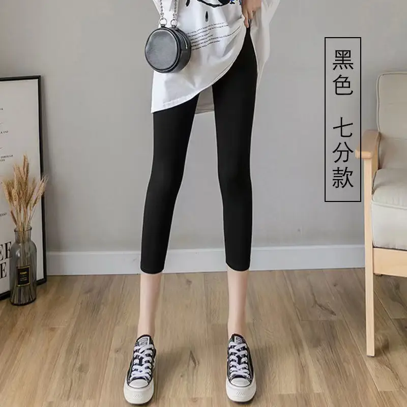 Pure Slim Fit Leg Pants High Stretch Casual Women's Modal - Image 6