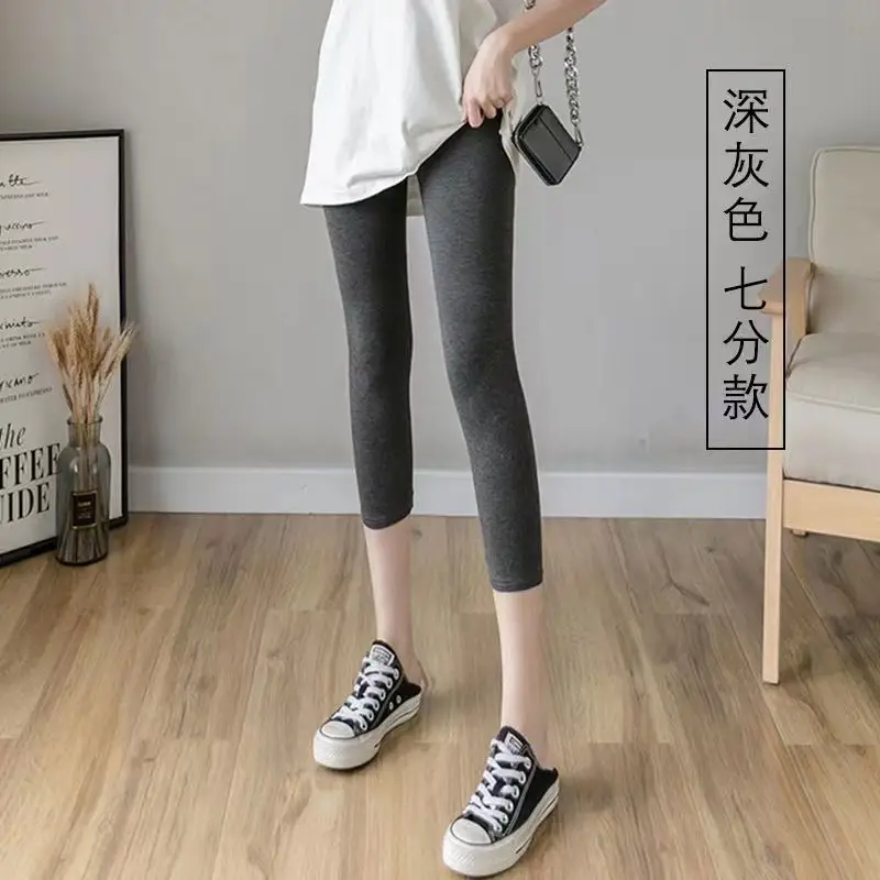Pure Slim Fit Leg Pants High Stretch Casual Women's Modal - Image 7