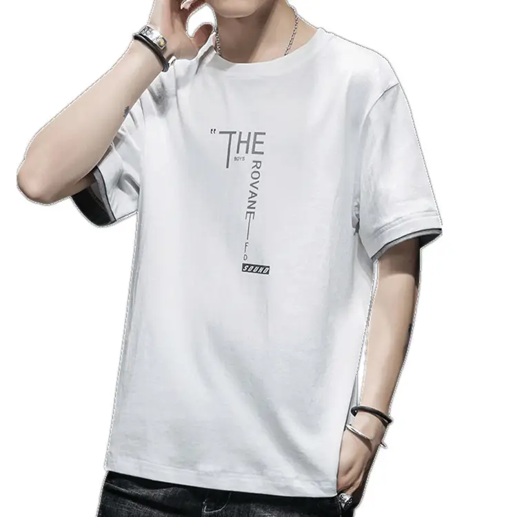 Men Grey Graphic T-Shirt Short Sleeve Summer Wear - Image 8