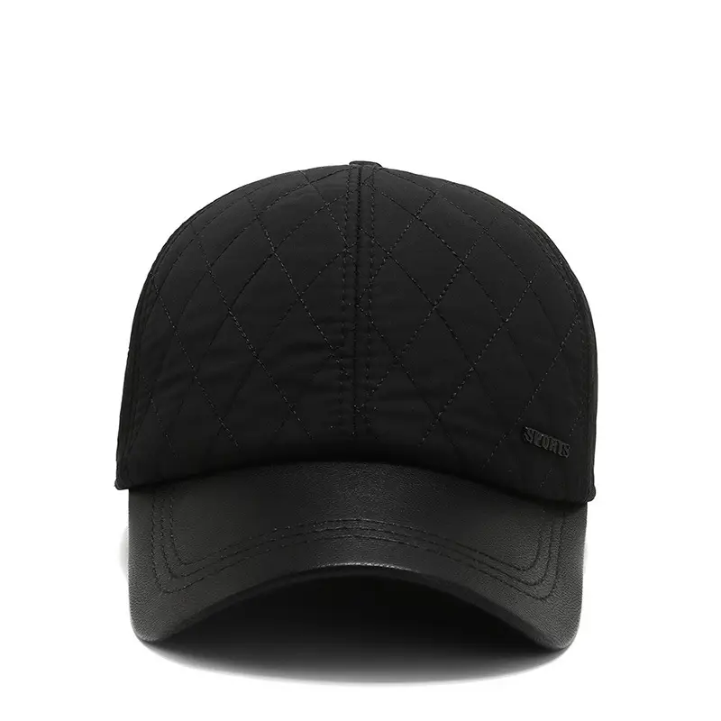 Men's Fleece-lined Navy Cap with Buckle - Image 5