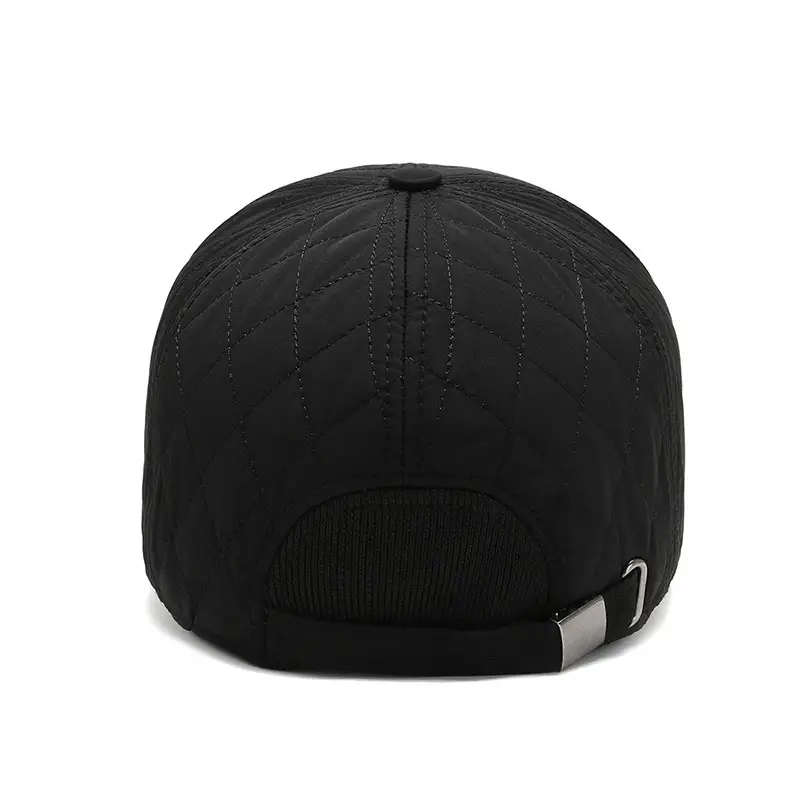 Men's Fleece-lined Navy Cap with Buckle - Image 8