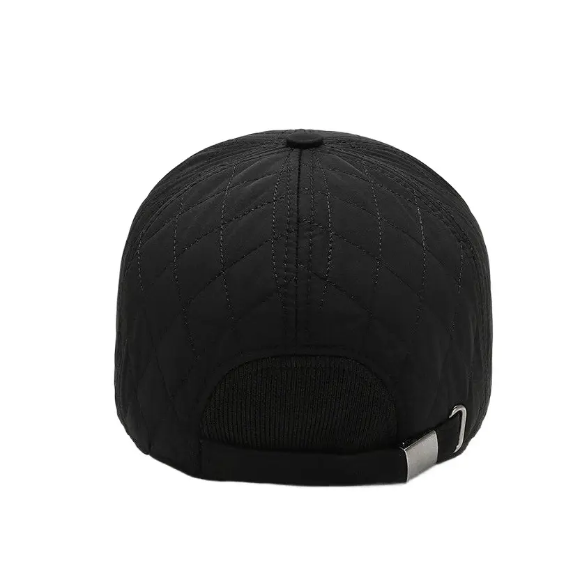 Men's Fleece-lined Navy Cap with Buckle