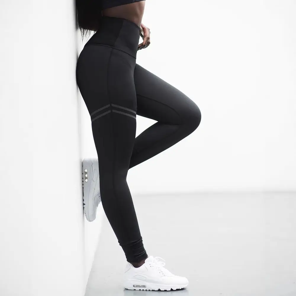 European & American Double Ring Offset Printed Sexy Butt-Lifting Yoga Sports Leggings - Image 5