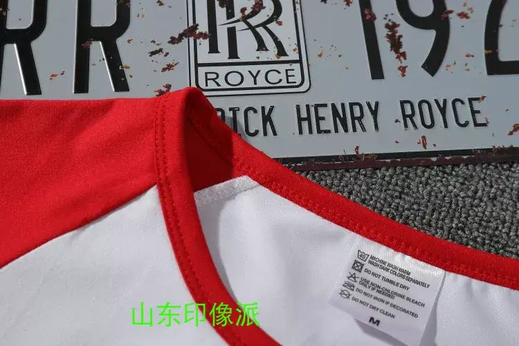T-Shirt for Boys Students Raglan Design Red Black — feature 16