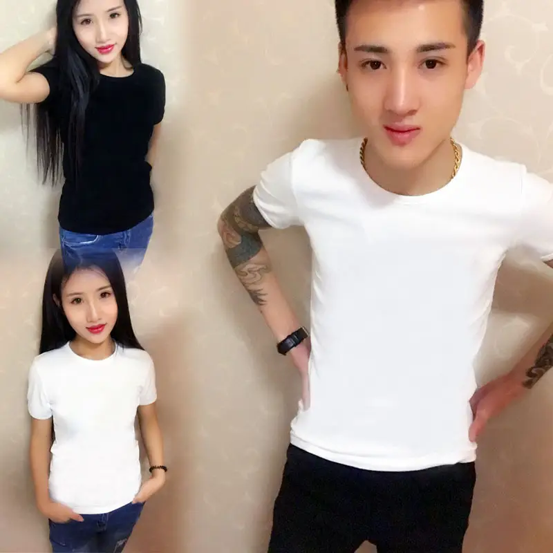 Men Black Cotton Slim Fit T-Shirt Short Sleeve Round Neck — feature 6