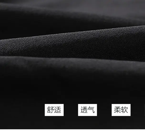 Men Black Hip-hop Leggings Casual Pants with Cargo Pockets