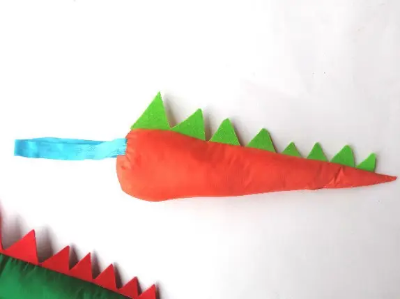 Dinosaur Tail Toy for Kids Game Decor Purple