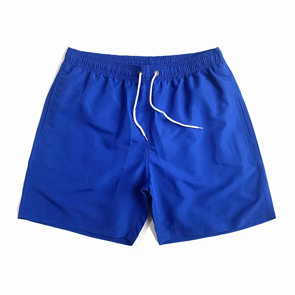 Black Polyester Beach Shorts for Men Quick-Dry Swimming - Image 3
